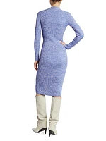 Zael Ribbed Wool Midi Dress