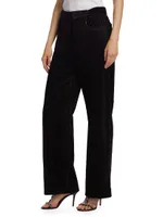 Daryl Corduroy Wide-Leg Pants