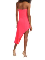 Muse Strapless High-Low Dress