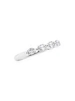 14K White Gold & 0.5 TCW Natural Diamond Ring