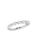 14K White Gold & 0.75 TCW Diamond Ring