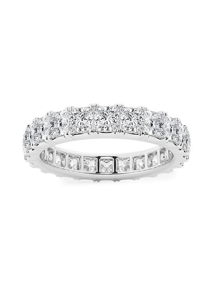 14K White Gold & 3 TCW Diamond Ring