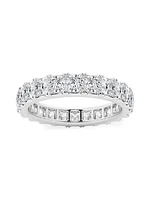 14K White Gold & 3 TCW Diamond Ring