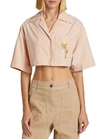 Crop Bowling Shirt