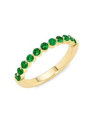 14K Yellow Gold & Emerald Ring