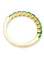 14K Yellow Gold & Emerald Ring
