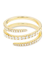 14K Yellow Gold & 0.65 TCW Diamond Wrap Ring