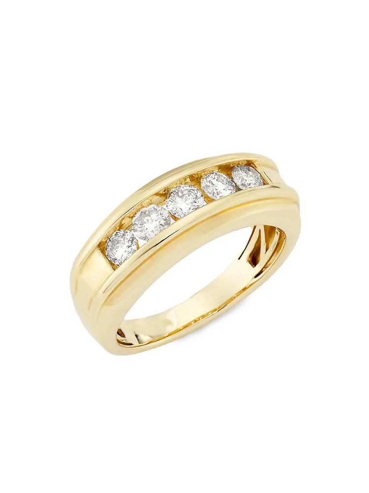 14K Yellow Gold & 1 TCW Diamond Ring