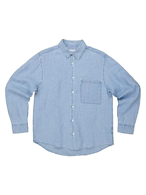 Quinn Linen Button-Front Shirt