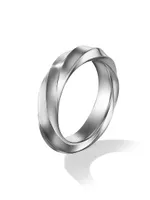 Cable Edge® Band Ring Recycled Sterling Silver