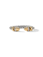 Petite Helena Color Ring with 18K Yellow Gold and Pavé Diamonds