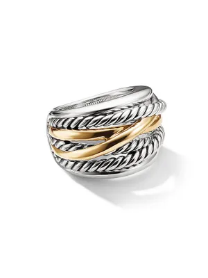 The Crossover Collection® Wide Ring with 14K Yellow Gold