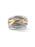 The Crossover Collection® Wide Ring with 14K Yellow Gold