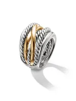 The Crossover Collection® Wide Ring with 14K Yellow Gold