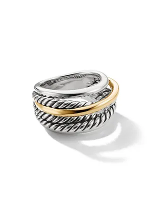 The Crossover Collection® Narrow Ring with 14K Yellow Gold