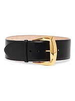 Geometric Leather Belt