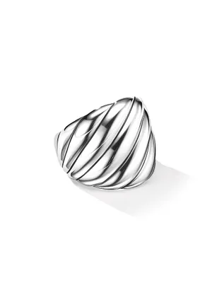 Sculpted Cable Ring