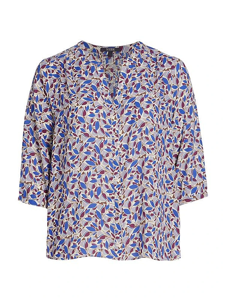 Pintuck Petal Blouse