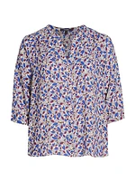 Pintuck Petal Blouse