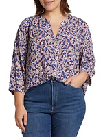 Pintuck Petal Blouse