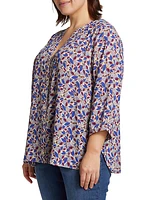 Pintuck Petal Blouse