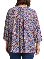 Pintuck Petal Blouse