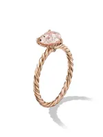 Chatelaine® Heart Ring 18K Rose Gold with Morganite