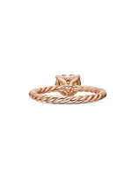 Chatelaine® Heart Ring 18K Rose Gold with Morganite