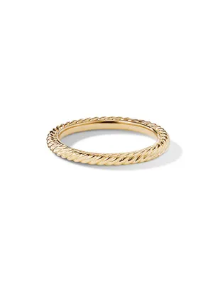 Cable Collectibles® Stack Ring 18K Yellow Gold