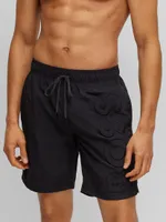 Swim Shorts with Embroidered Logo