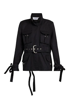 Long Belted Cargo Jacket