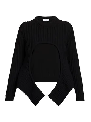 Layered Crewneck Sweater