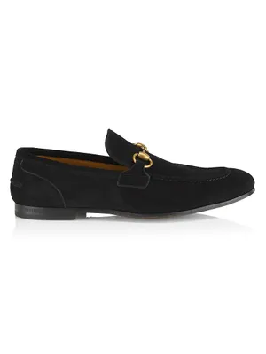 Suede Horsebit Loafers