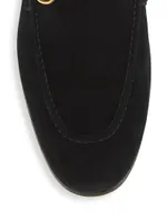 Suede Horsebit Loafers