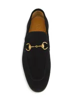 Suede Horsebit Loafers