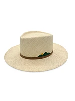 Mountain Embroidery Straw Hat