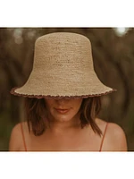 Crochet Straw Bucket Hat