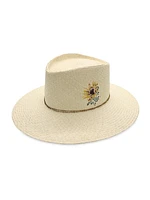 Girasol Embroidered Straw Sunhat