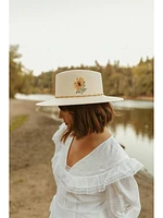 Girasol Embroidered Straw Sunhat