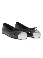 Punk Leather Ballet Flats