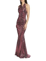 Bayadere Sequin Voile Gown