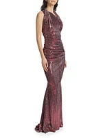 Bayadere Sequin Voile Gown