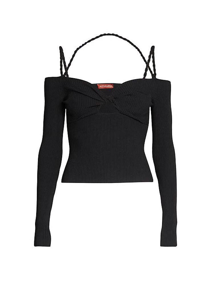 Odin Cut-Out Off-the-Shoulder Sweater