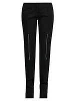 Wool Zip-Front Trousers