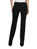 Wool Zip-Front Trousers