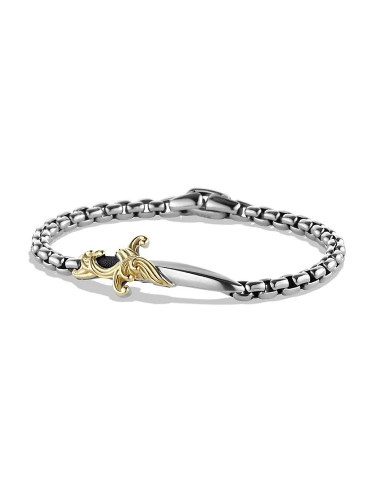 Waves Dagger Bracelet with 18K Yellow Gold