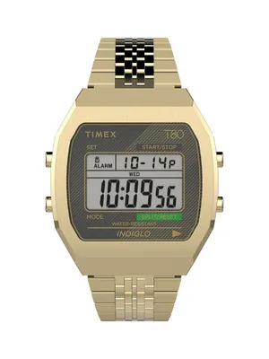 T80 Brass & Resin Digital Watch