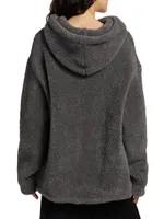 Oversized Wool-Blend Sherpa Hoodie