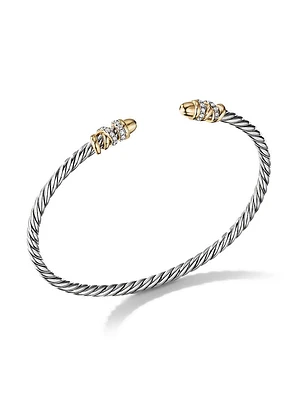 Petite Helena Color Bracelet with 18K Yellow Gold and Pavé Diamonds