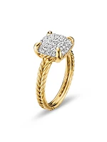 Chatelaine® Ring 18K Yellow Gold with Full Pavé Diamonds